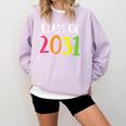 Class Of 2031 Kindergarten Graduation Back To School T-Shirt Comfort Colors Sweatshirt Orchid