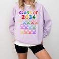 Class Of 2034 Grow With Me Graduation First Day Of School Comfort Colors Sweatshirt Orchid