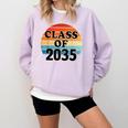 Class Of 2035 Senior Graduate Retro Graduation Comfort Colors Sweatshirt Orchid