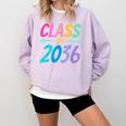 Class Of 2036 First Day Kindergarten Grow With Me Graduation Comfort Colors Sweatshirt Orchid