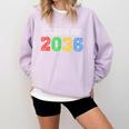 Class Of 2036 Grow With Me Graduation First Day Of School Comfort Colors Sweatshirt Orchid