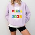 Class Of 2038 First Day Of School & Graduation 2038 Comfort Colors Sweatshirt Orchid