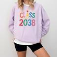Class Of 2038 Pre K Graduate Preschool Graduation Comfort Colors Sweatshirt Orchid