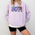 Class Of 74 1974 50th Class Reunion Tie Dye Graduation Items Comfort Colors Sweatshirt Orchid
