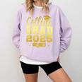 College Grad Class Of 2025 Senior Graduate Graduation Comfort Colors Sweatshirt Orchid
