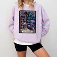 Color Graphic The Introvert Tarot Card Raglan Baseball Tee Comfort Colors Sweatshirt Orchid