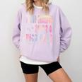 Colorful Proud Grandma 2024 NICU Graduate Baby Graduation Comfort Colors Sweatshirt Orchid