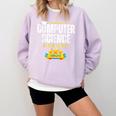 Computer Science Degree Graduation Senior Celebration Grad Comfort Colors Sweatshirt Orchid