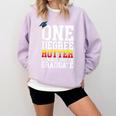 Criminal Justice Graduation Tshirt One Degree Hotter Comfort Colors Sweatshirt Orchid