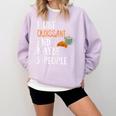 I Like Croissant And Maybe 3 People Baking Introvert Foodie Comfort Colors Sweatshirt Orchid I Like Croissant And Maybe 3 People Baking Introvert Foodie Comfort Colors Sweatshirt Orchid