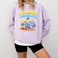 I Crushed Kindergarten Monster Truck Graduation Boys Kids Comfort Colors Sweatshirt Orchid