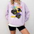 I Crushed Kindergarten Monster Truck Graduation Boys Small Comfort Colors Sweatshirt Orchid