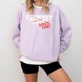 Culinary School Graduation Class Of 2018 Comfort Colors Sweatshirt Orchid