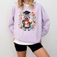 Cute Graduation Zebra Holding Diploma T Shirt Comfort Colors Sweatshirt Orchid