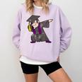 Dabbing Graduate For Graduation Men Dab Cute T Shirt Comfort Colors Sweatshirt Orchid