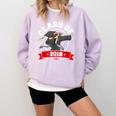 Dabbing Graduation Class Of 2018 Women Comfort Colors Sweatshirt Orchid