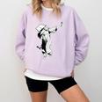 Dabbing Graduation Class Of 2025 Men Graduation Comfort Colors Sweatshirt Orchid