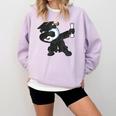 Dabbing Panda Bear Graduation Senior 2019 Shirt Comfort Colors Sweatshirt Orchid