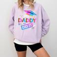 My Daddy Did It Tee Graduation Graduated Dad Proud Children Comfort Colors Sweatshirt Orchid