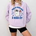 Dental Hygienist Graduation Dentist Dentistry Comfort Colors Sweatshirt Orchid