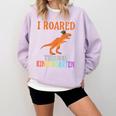 Dinosaur Graduation I Roared Through Kindergarten T-Shirt Comfort Colors Sweatshirt Orchid