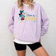 Disney Mickey Mouse Cap & Gown '25 Graduation Class Of 2025 Premium Tri-Blend Comfort Colors Sweatshirt Orchid