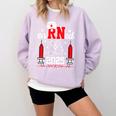 Earned It 2025 For Nurse Graduation Or RN LPN Class Of 2025 Comfort Colors Sweatshirt Orchid
