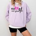 Earned Not Given Nurse Graduation Comfort Colors Sweatshirt Orchid