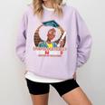 EdD Black Girls Doctor Of Education Graduation Black Women Comfort Colors Sweatshirt Orchid