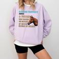 Equinetrovert Definition Equine Horse Riding Introvert Comfort Colors Sweatshirt Orchid