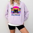 Ew Cat Misanthrope Introvert Synthwave 80s Comfort Colors Sweatshirt Orchid Ew Cat Misanthrope Introvert Synthwave 80s Comfort Colors Sweatshirt Orchid