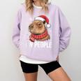 Ew People Capybara Christmas Introvert Holiday Humor Comfort Colors Sweatshirt Orchid Ew People Capybara Christmas Introvert Holiday Humor Comfort Colors Sweatshirt Orchid