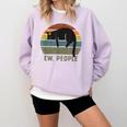 Ew People Cat Lazy Introvert Anti Social Comfort Colors Sweatshirt Orchid Ew People Cat Lazy Introvert Anti Social Comfort Colors Sweatshirt Orchid