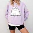 Ew People Introvert Sayings Sarcastic Cat Quote Comfort Colors Sweatshirt Orchid