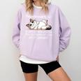 Felinetrovert Definition Cat Lover Introvert Humor Cats Comfort Colors Sweatshirt Orchid