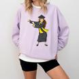 Flossing Graduation Class Of 2019 Women Comfort Colors Sweatshirt Orchid
