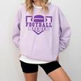 Football Senior Night Football Senior 2025 Graduation 36 Comfort Colors Sweatshirt Orchid