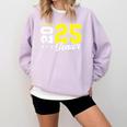 Football Senior Night Football Senior 2025 Graduation 55 Comfort Colors Sweatshirt Orchid