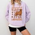 Fox Red Labrador Retriever Introvert Foxred Lab Comfort Colors Sweatshirt Orchid