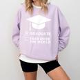 Funny Graduate Joke Mens Womens Graduation Gifts Comfort Colors Sweatshirt Orchid