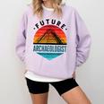 Future Archaeologist Pyramid Archaeology Student Graduation Comfort Colors Sweatshirt Orchid
