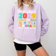 Future Class Of 2029 I Survived Passed 5th Grade Graduation Comfort Colors Sweatshirt Orchid