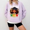Future HBCU Grad Afro Girl College Graduation Kids Comfort Colors Sweatshirt Orchid