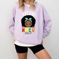 Future HBCU Grad Girl Graduation Historically College Comfort Colors Sweatshirt Orchid