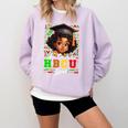 Future HBCU Grad Girl Kids Graduation HBCU College Comfort Colors Sweatshirt Orchid