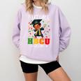 Future HBCU Grad History Boy Graduation HBCU Kids Comfort Colors Sweatshirt Orchid
