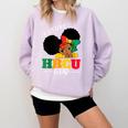 Future HBCU Grad History Girl Graduation HBCU Kids Comfort Colors Sweatshirt Orchid