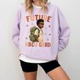 Future HBCU Grad History Month Graduation Boys Kids Comfort Colors Sweatshirt Orchid