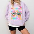Goodbye 1st Grade Graduation To 2nd Grade But First Summer Comfort Colors Sweatshirt Orchid