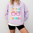 Goodbye 1st Grade Graduation To Second Grade First Summer Comfort Colors Sweatshirt Orchid